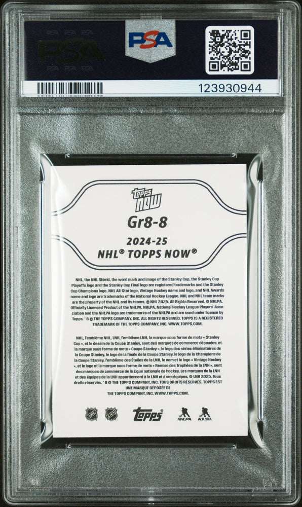 Graded 2024 Topps Now Alex Ovechkin #8 GR8 Chase Sticker Red Ice /5 Hockey Card PSA 7 Near Mint (ONLINE ORDER ONLY)