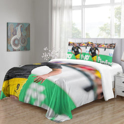 Erling Haaland Bedding Set Pattern Quilt Duvet Cover (Online Order Only)