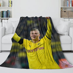 Erling Haaland Blanket Flannel Throw Room Decoration (Online Order Only)
