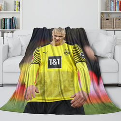 Erling Haaland Blanket Flannel Throw Room Decoration (Online Order Only)