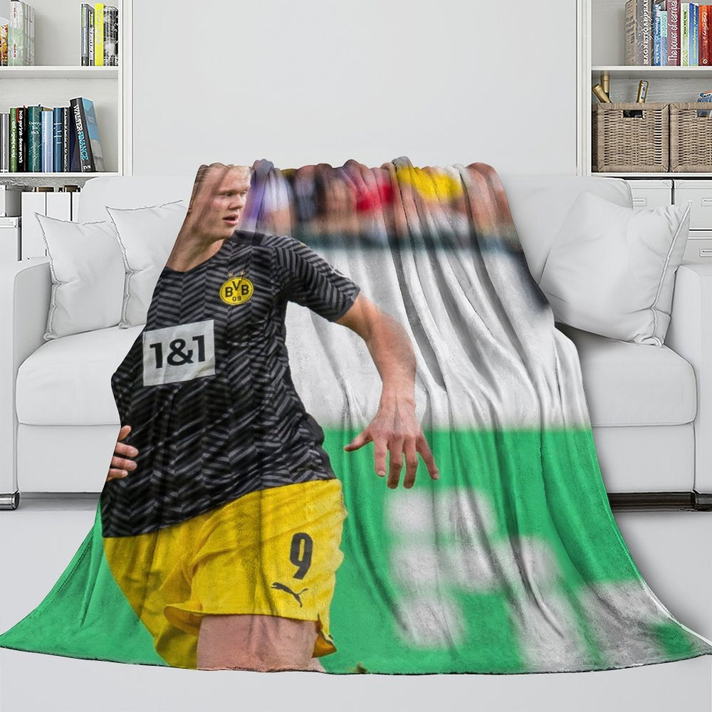 Erling Haaland Blanket Flannel Throw Room Decoration (Online Order Only)