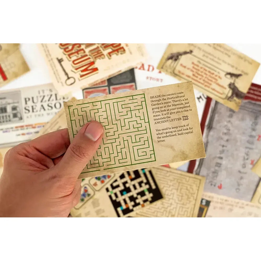 Escape From the Museum- Escape Room Card Game - Professor Puzzle (ONLINE ORDER ONLY)