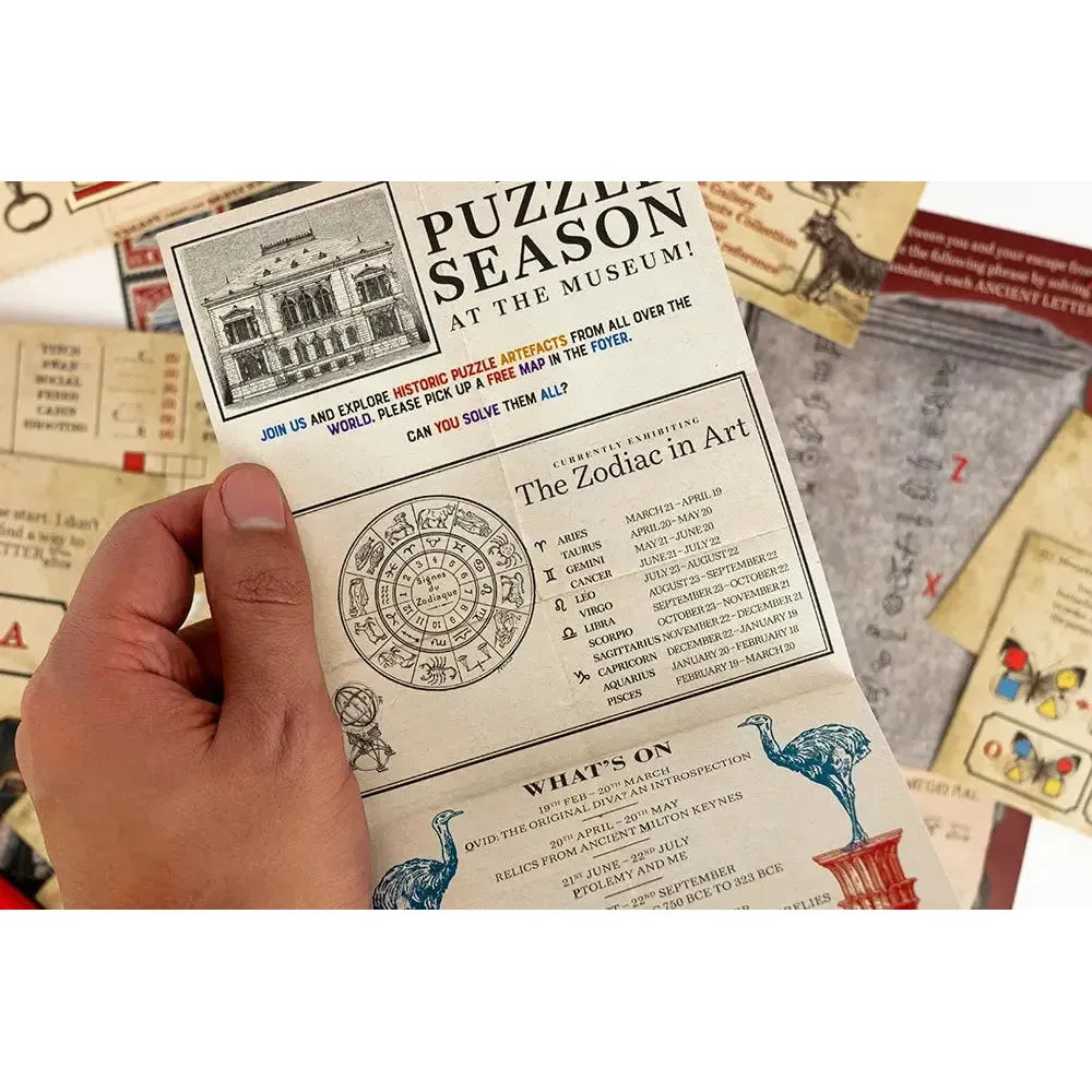 Escape From the Museum- Escape Room Card Game - Professor Puzzle (ONLINE ORDER ONLY)