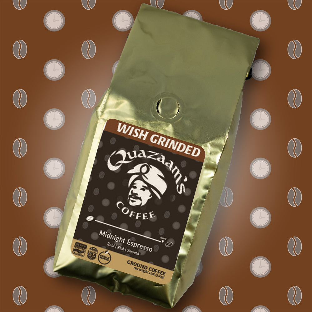 Midnight Espresso Coffee | Ground & Whole Bean Coffee | Dark Rich Roast (ONLINE ORDER ONLY)