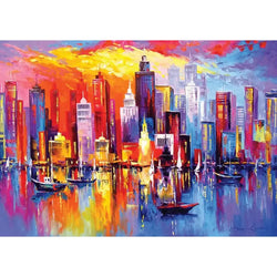 Evening New York 1000 Piece Jigsaw Puzzle Enjoy (ONLINE ORDER ONLY)