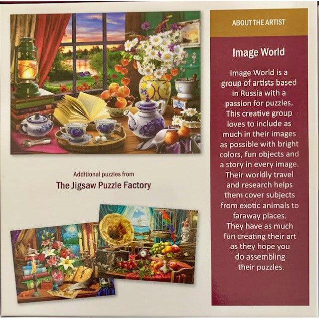 Evening Tea Party Elegant Interiors 1000 Piece Jigsaw Puzzle Leap Year (ONLINE ORDER ONLY)