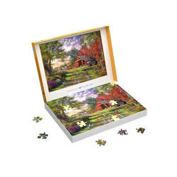 Evening at the Barnyard 104 Connecting Pieces Jigsaw Puzzle Eurographics