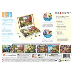 Evening at the Barnyard 104 Connecting Pieces Jigsaw Puzzle Eurographics