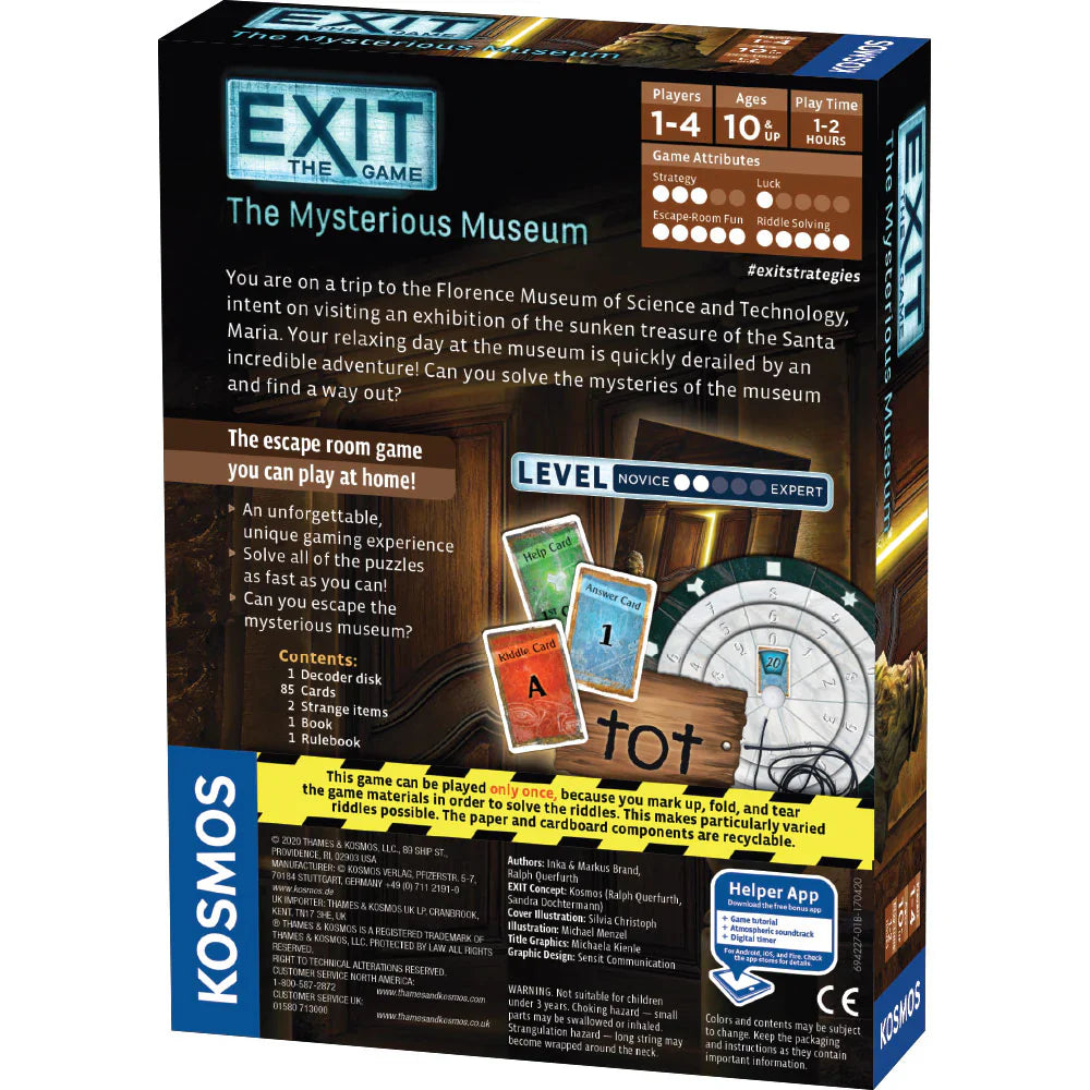 EXIT: The Mysterious Museum (ONLINE ORDER ONLY)