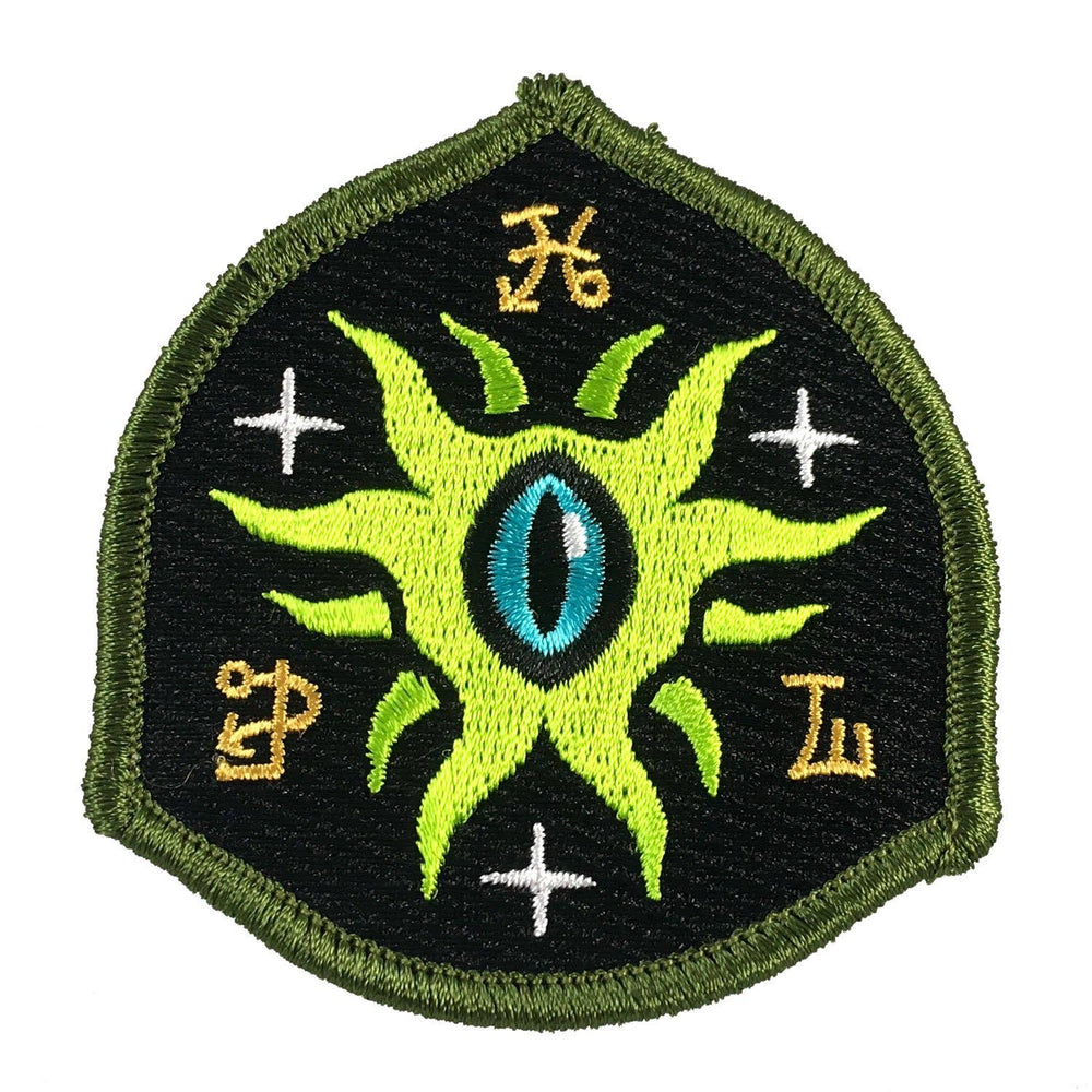 Eye Of Shoggoth Shield Embroidered Patch: Iron-on