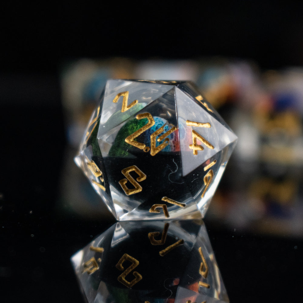 Rainbow Dragon Liquid Core Dice Set (ONLINE ORDER ONLY)
