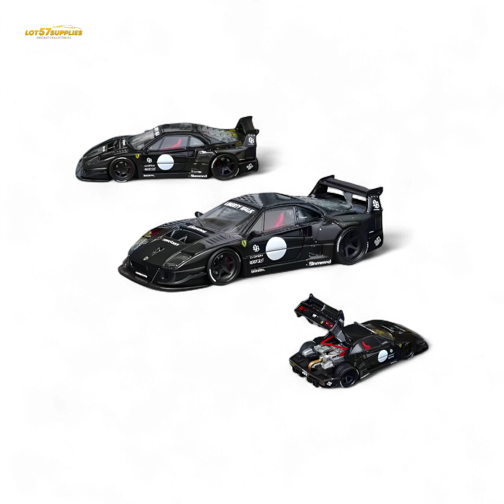 Star Model F40 in Black Luxury Version - Openable Rear Cover 1:64 (ONLINE ORDER ONLY)
