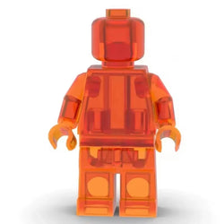 Set of 12 Transparent Minifigures – Clear Minifigs (Adult Builds & Display-Grade) (ONLINE ORDER ONLY)