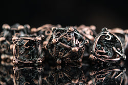 Draco Immortui Hollow Metal Dice Set - Bronze (ONLINE ORDER ONLY)