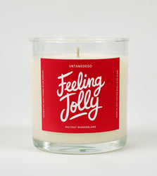 Feeling Jolly Christmas Glass Candle (ONLINE ORDER ONLY)