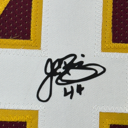 Framed Facsimile Autographed John Riggins 35x39 Washington Red Reprint Laser Auto Football Jersey (ONLINE ORDER ONLY)