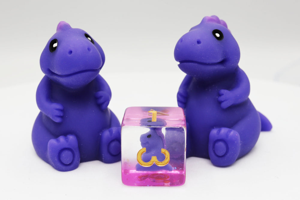 Purple T-Rex RPG Dice Set (ONLINE ORDER ONLY)
