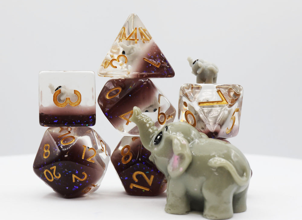 Elephant RPG Dice Set (ONLINE ORDER ONLY)