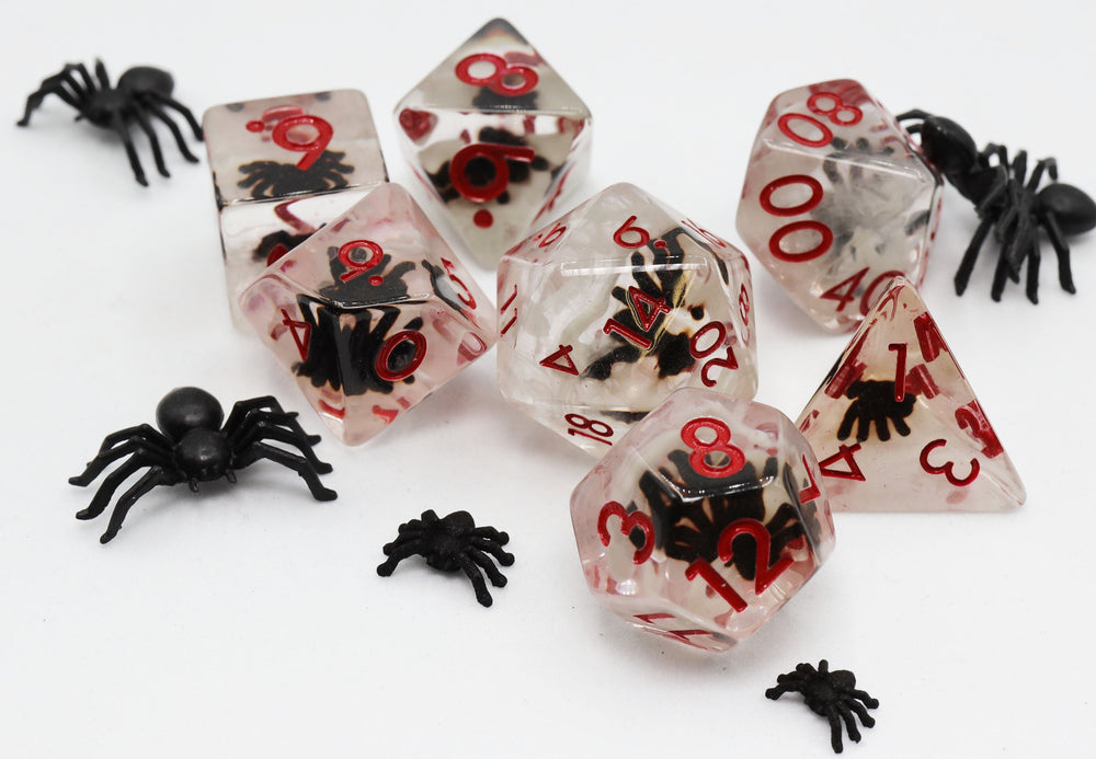 Black Widow RPG Dice Set (ONLINE ORDER ONLY)