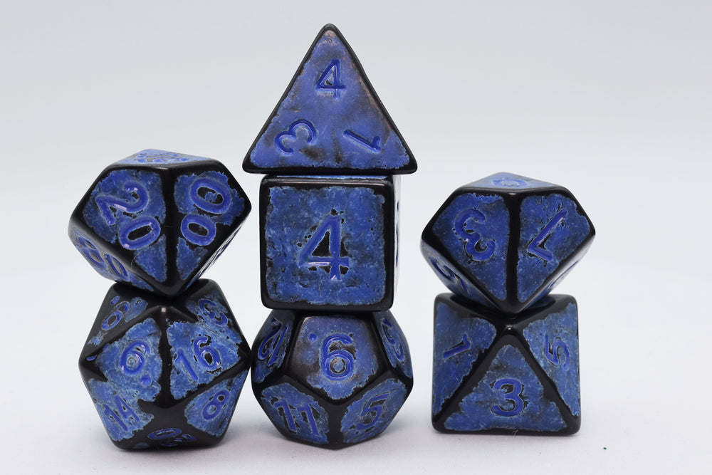 Timeworn Blue RPG Dice Set (ONLINE ORDER ONLY)