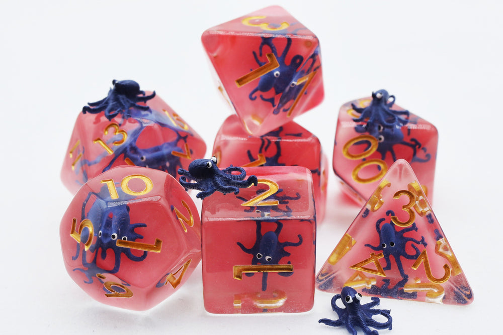 Underwater Octopus RPG Dice Set (ONLINE ORDER ONLY)