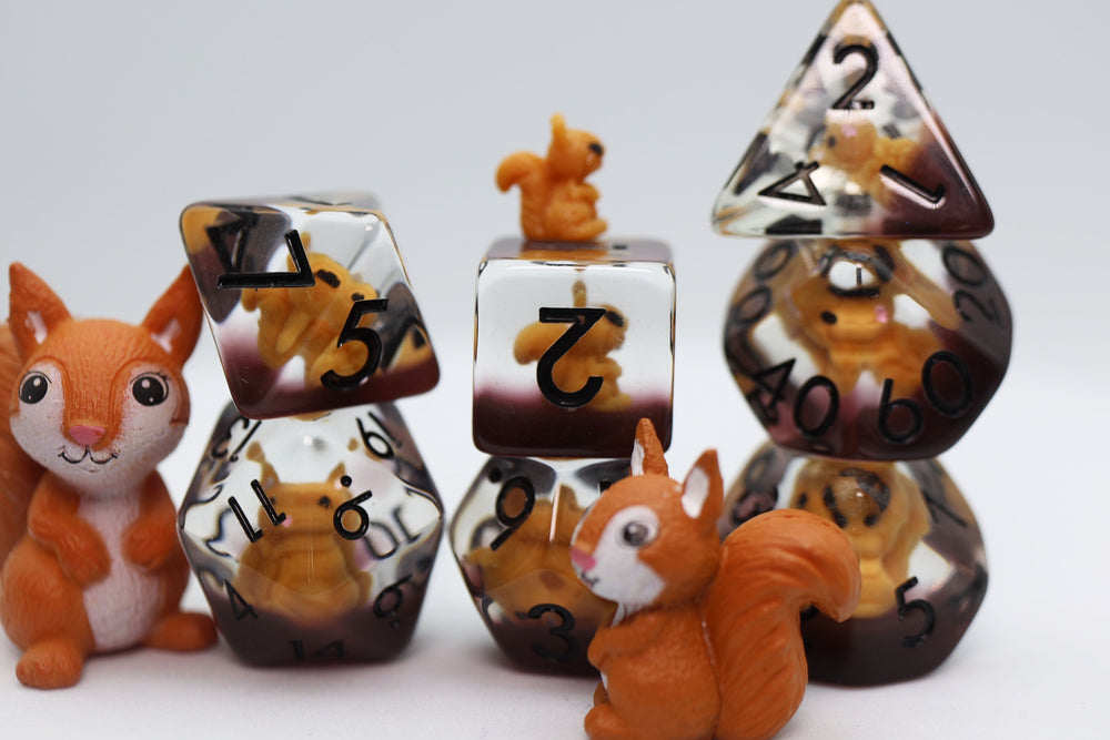 Squirrel RPG Dice Set (ONLINE ORDER ONLY)