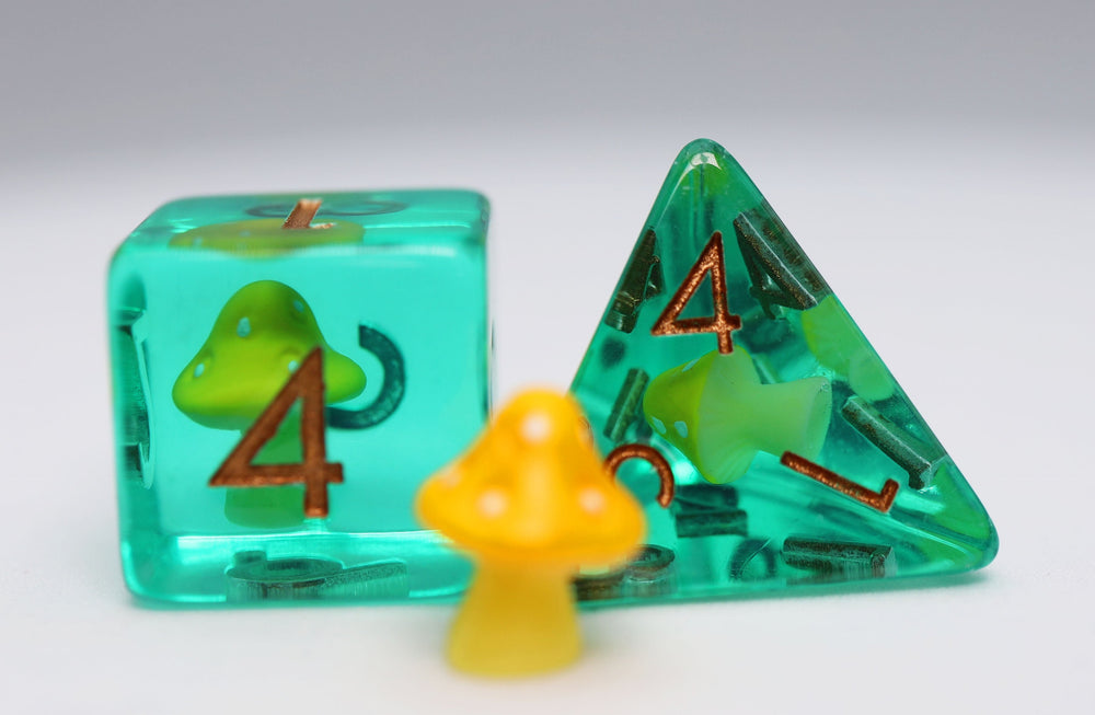 Yellow Mushroom RPG Dice Set (ONLINE ORDER ONLY)