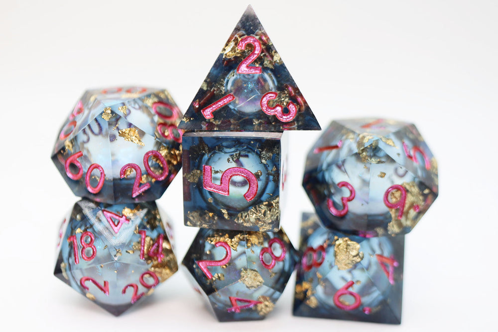 Sharp-Edged Liquid Core RPG Dice Set (ONLINE ORDER ONLY)