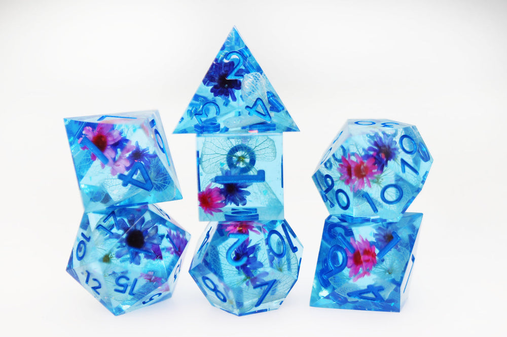 Sharp Edge RPG Dice Set - Spring Showers (ONLINE ORDER ONLY)