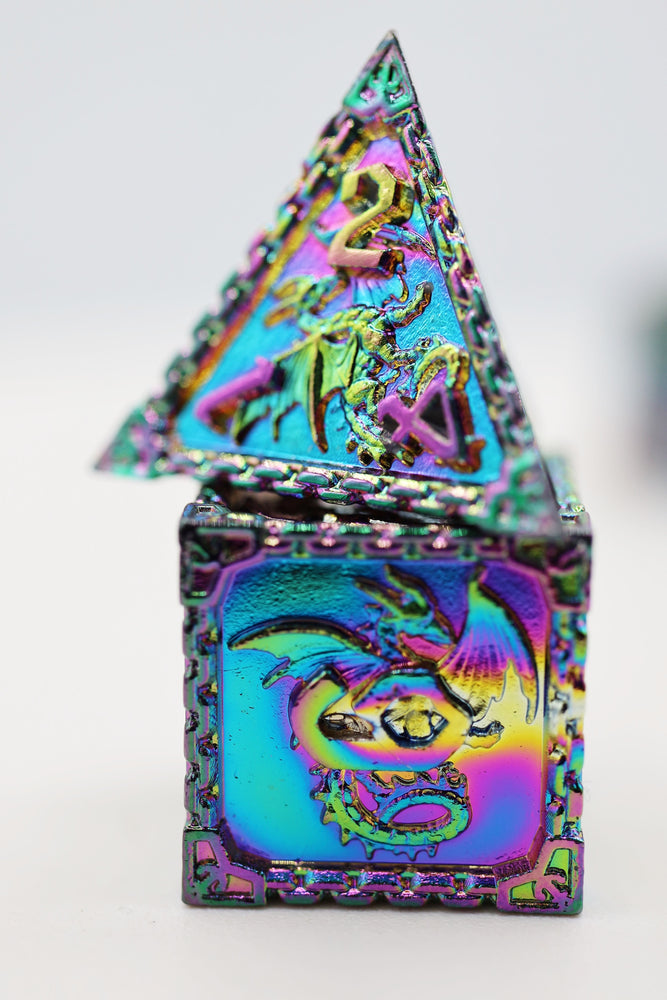 Chained Dragon: Mystic - Metal RPG Dice Set (ONLINE ORDER ONLY)