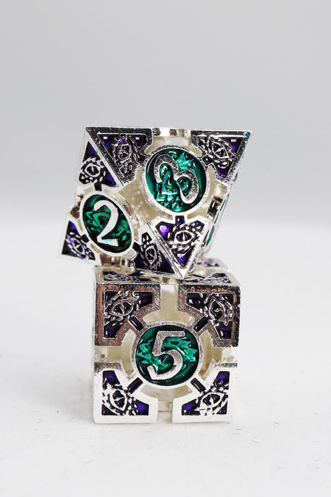 Oculus: Angelic - Metal RPG Dice Set (ONLINE ORDER ONLY)
