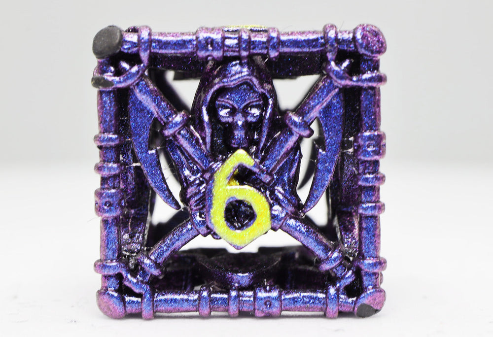 Grim Scythe: Purple - Metal RPG Dice Set (ONLINE ORDER ONLY)
