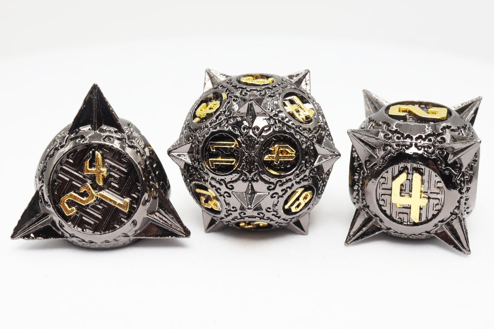Meteor Storm: Black Hole - Metal RPG Dice Set (ONLINE ORDER ONLY)