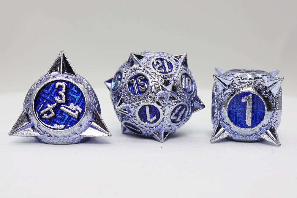 Meteor Storm: Peculiar Purple - Metal RPG Dice Set (ONLINE ORDER ONLY)