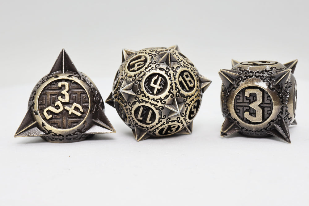 Meteor Storm: Bronze Asteroid - Metal RPG Dice Set (ONLINE ORDER ONLY)