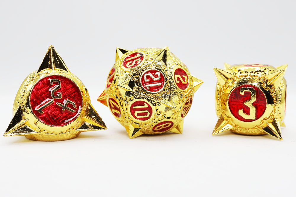 Meteor Storm: Solar Ruby - Metal RPG Dice Set (ONLINE ORDER ONLY)