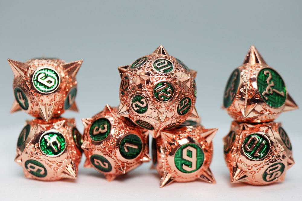 Meteor Storm: Emerald Storm - Metal RPG Dice Set (ONLINE ORDER ONLY)