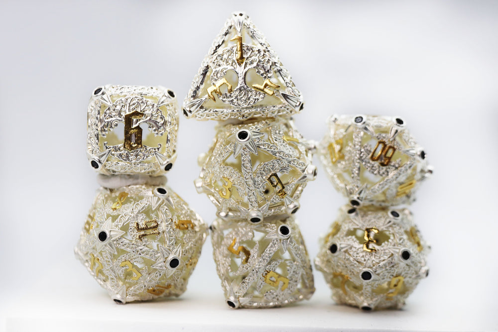 Trees of Virtue: Tree of Mercy - Hollow Metal RPG Dice Set (ONLINE ORDER ONLY)