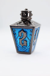 Moonlit Lantern: Midnight Frostfire - Metal RPG Dice Set (ONLINE ORDER ONLY)
