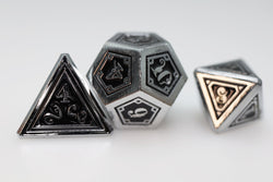 Alchemist Metals: Necrotic - Metal RPG Dice Set (ONLINE ORDER ONLY)