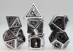 Alchemist Metals: Necrotic - Metal RPG Dice Set (ONLINE ORDER ONLY)