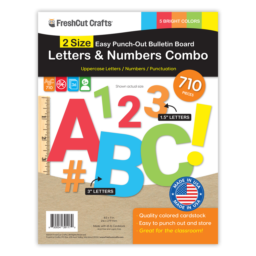 Bulletin Board Letters Combo – 2 Sizes (ONLINE ORDER ONLY)