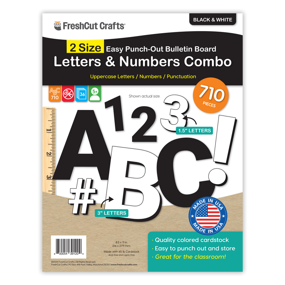 Bulletin Board Letters Combo – 2 Sizes (ONLINE ORDER ONLY)
