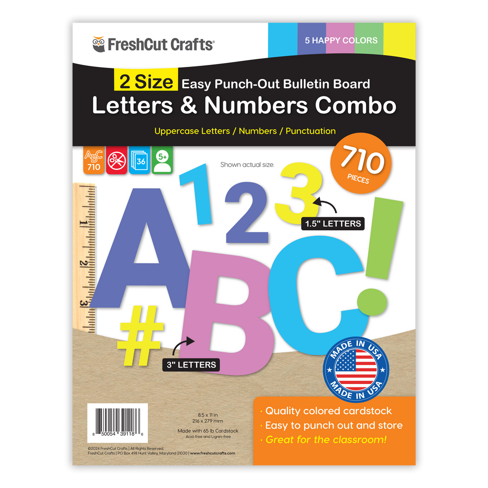 Bulletin Board Letters Combo – 2 Sizes (ONLINE ORDER ONLY)
