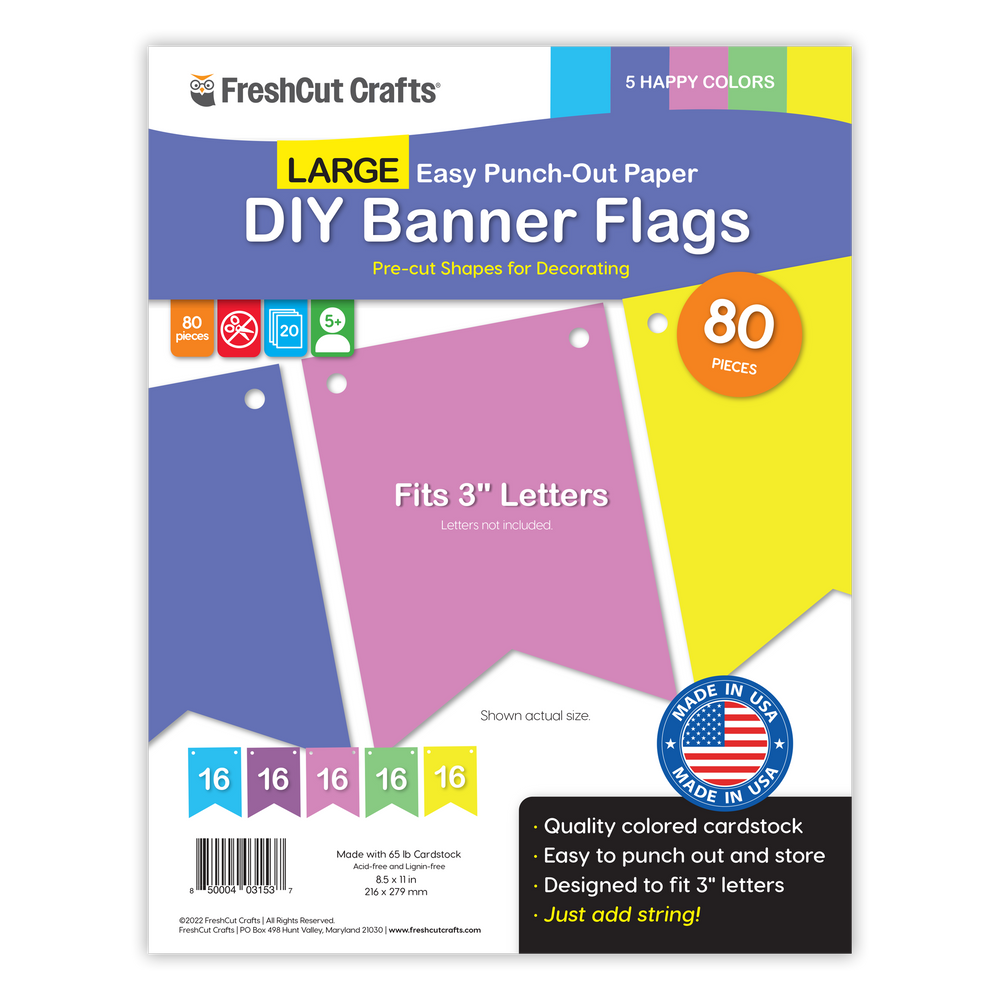 Large DIY Banner Flags (ONLINE ORDER ONLY)