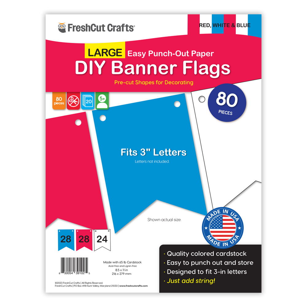 Large DIY Banner Flags (ONLINE ORDER ONLY)