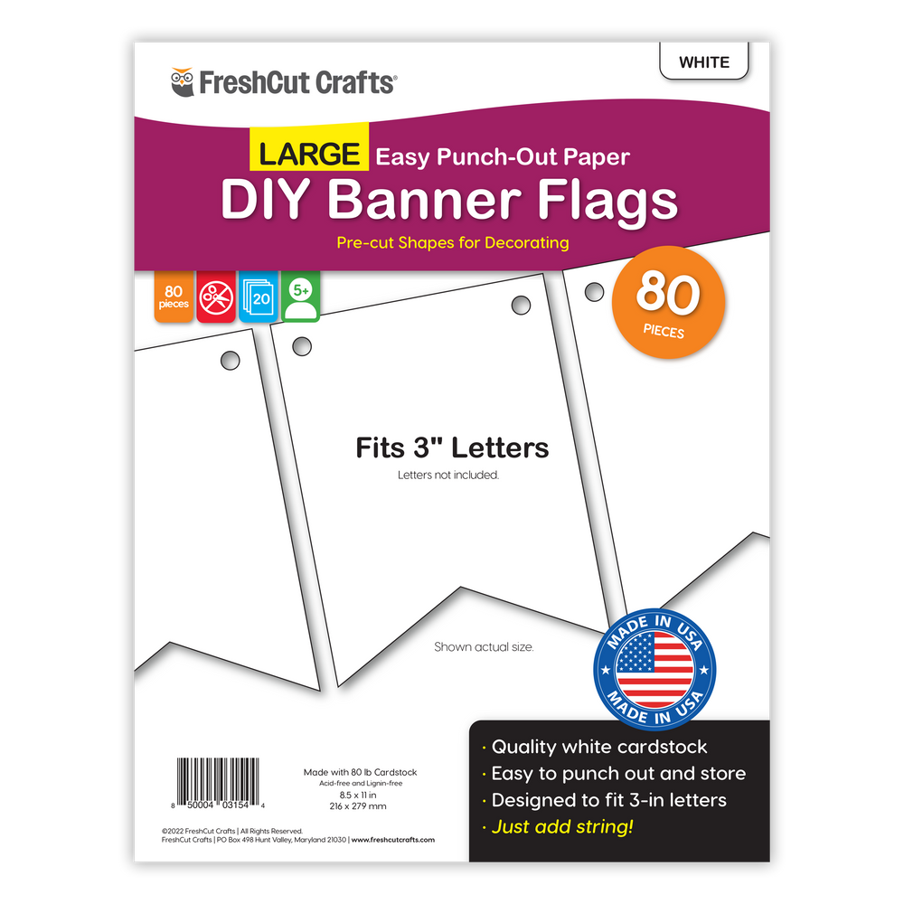 Large DIY Banner Flags (ONLINE ORDER ONLY)