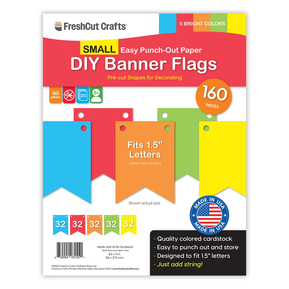 Small DIY Banner Flags (ONLINE ORDER ONLY)