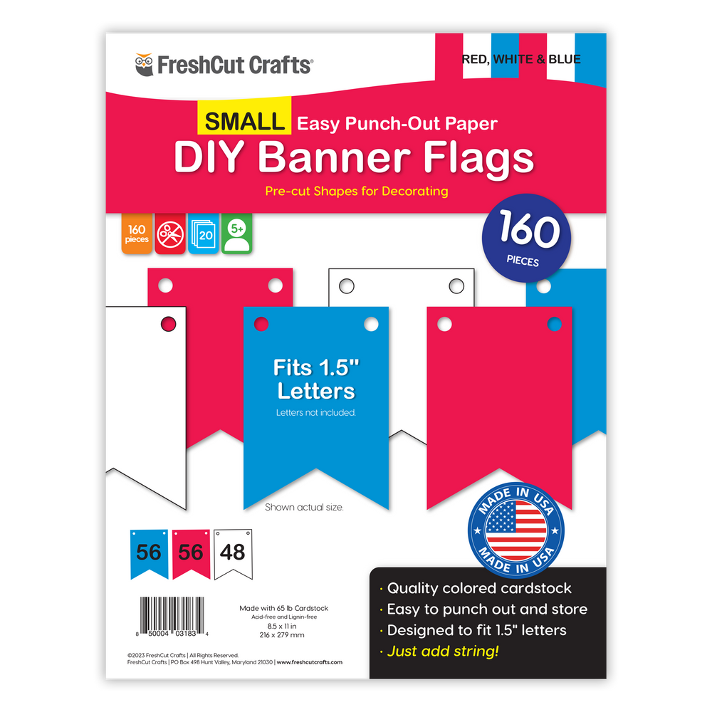 Small DIY Banner Flags (ONLINE ORDER ONLY)