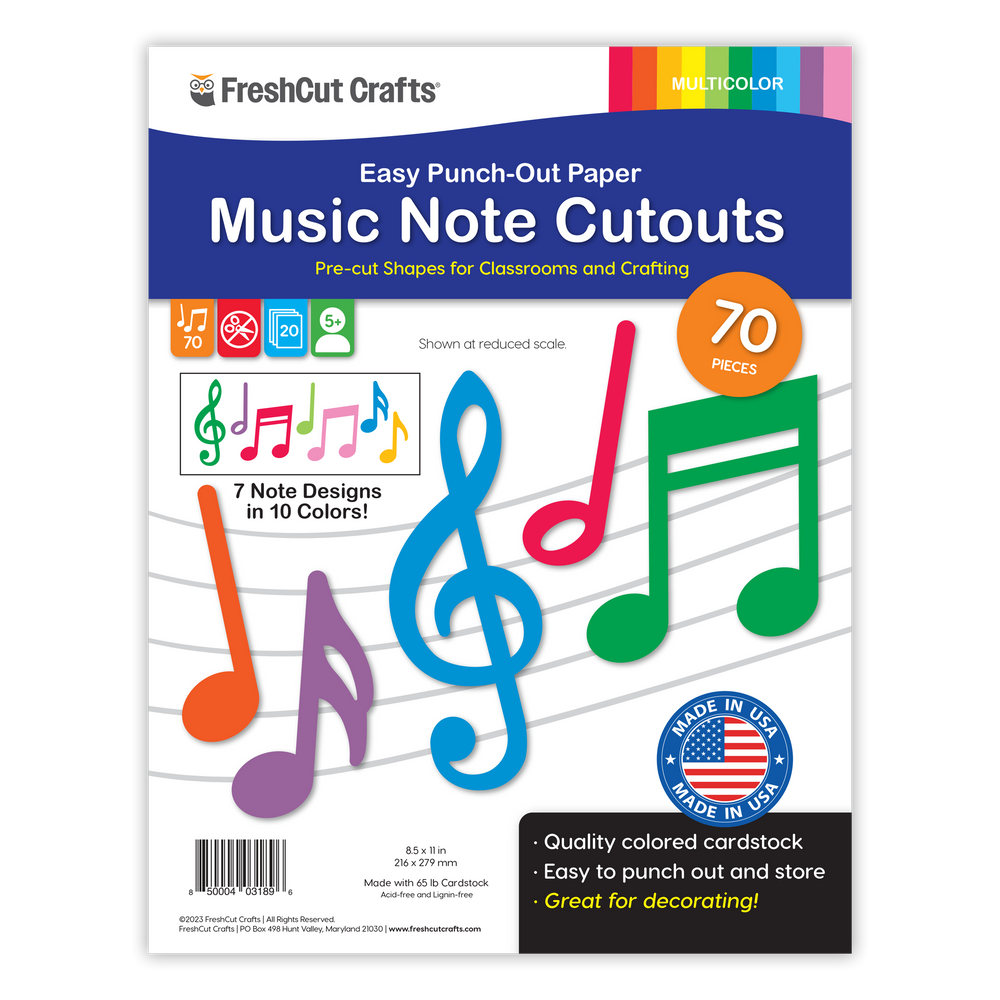 Music Notes Cutouts (ONLINE ORDER ONLY)